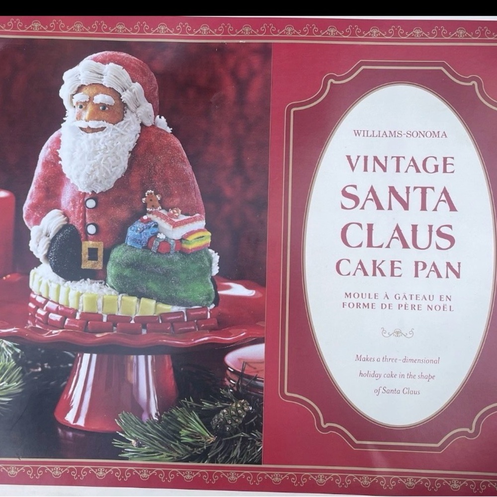Williams Sonoma Red Santa Claus Cake Pan
